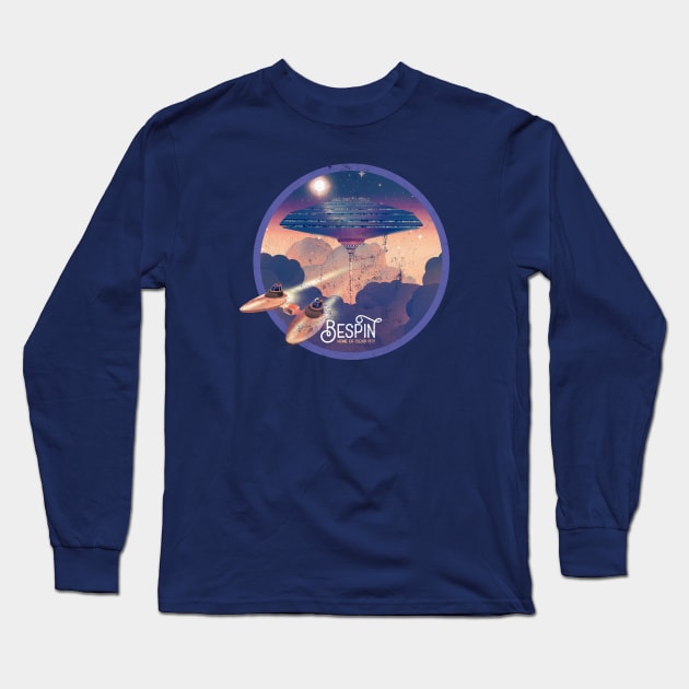 Bespin, Home of Cloud City, Worn Vintage Travel Art Long Sleeve T-Shirt by The Fanatic